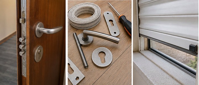 Puerta, herramientas y persiana doméstica para reparaciones en Barcelona